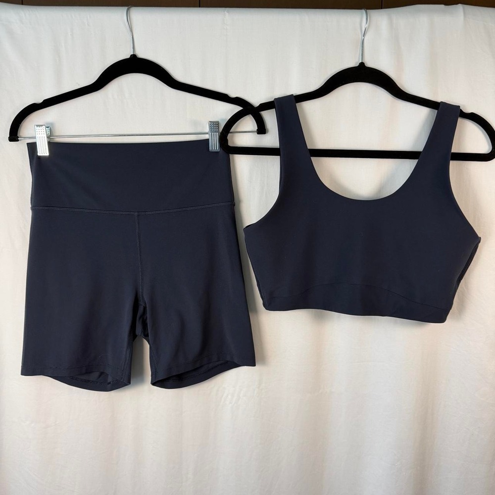 All In Motion Navy Blue Workout Set Size L/M
